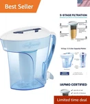 10-cup Capacity Zerowater Water Filter Pitcher - Ergonomic Ready-pour Design. Fixed Price $139.99.