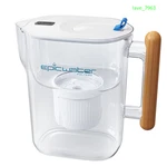 10-cup Water Filter Pitcher, Bpa-free, 150 Gal, White & Bamboo. Fixed Price $82.00.