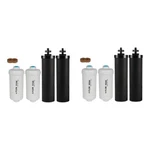 8 Pack Set-berkey Pf-2 Fluoride Water Filters And Berkey Black Carbon Bb9-2. Fixed Price $79.99.