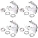 Cooler Faucet 4 White Water Dispenser Tap Set. Bpa Free Plastic Spigot.. Fixed Price $8.51.
