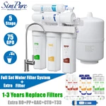 Simpure 5 Stage 75 Gpd Undersink Ro Reverse Osmosis Water Filter System Purifier. Fixed Price $25.99.