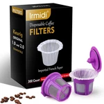 Irmidi 300 Count Disposable Paper Filter With + 2 K-cups, Black Box. Fixed Price $29.25.