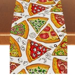 Rvsticty Linen Pizza Table Runner Planet 13 72 Inch, Multi Color. Fixed Price $14.52.