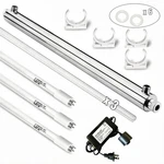 55w Uv Water Purifier Filter Whole House 12gpm 3 Filter+3 Quartz Sleeve. Fixed Price $149.89.