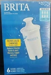 6 Pack Genuine Brita Oem Standard Water Filter Replacement Filters Pitchers 0b03. Fixed Price $21.99.