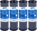 2.5" X 10" Whole House Cto Carbon Sediment Water Filter, Golden Icepure, 4pack. Fixed Price $29.92.
