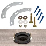Fernco Fix-a-flange Complete Toilet Flange Repair Kit, Universal Water Silver. Fixed Price $30.54.
