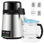 Succebuy 4l Water Distiller Purifier Filter 1 L/h Distilling Speed Dispenser Dri. Fixed Price $66.97.