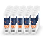 Grooved Sediment Water Filter 1 Micron 10" X 2.5" Size 25 Pack By Aquaboon. Fixed Price $78.79.