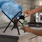 5 Gallon Water Bottle Jug Drink Dispenser Storage Cooler Fordable Stand. Fixed Price $38.47.