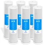 6 Pack Activated Carbon Block Replacement Water Filter 5 Micron 4.5 X 20" In. Fixed Price $164.99.