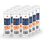 12-pack Of 5 M Carbon Block Coconut Shell Water Filter Cartridge 10" By Aquaboon. Fixed Price $59.79.