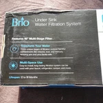 Brio 16" Under Sink Water Filter System3-stage Single Housing 0.5 Micron Filters. Fixed Price $55.00.