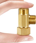 Water Line Adapter Splitter Tee Valve - Brass Dishwasher Toilet Supply Conn. Fixed Price $13.99.