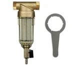 Ispring Reusable Spin Down Sediment Water Filter 20 Gpm 1" Mnpt + 3/4" Fnpt. Fixed Price $48.99.