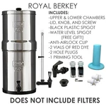 Royal Berkey 3.25 Gal Stainless Steel Housing Only - Open Box W/ Spigot. Fixed Price $199.99.