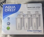 Aquacrest Model Aqk-cf06a 6 Pack Filter Replacement Brita Classic Water Free 9. Fixed Price $19.99.