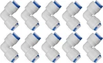 Lemoy 1/4 Inch Tube To Push Fit Elbow Quick Connect For Ro Water S. Fixed Price $12.41.