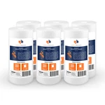 6-pack Of Aquaboon Sediment Water Filter Whole House Big Blue 5 Micron 10"x4.5". Fixed Price $59.79.