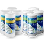 Big Blue Cto Carbon Block & Sediment Water Filters 4.5" X 10" Cartridges Set. Fixed Price $83.99.