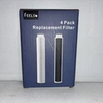 4 Pack Replacement Filters For Feelso Black Bathroom Faucet New. Fixed Price $10.20.