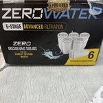 Zerowater Official Replacement Filter - 5-stage Tds 6pack. Fixed Price $59.00.