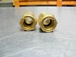 Qty 2 - Brass Sight Glass 1/2-18 Hex Top Liquid Oil Level Fitting 3/8". Fixed Price $19.00.