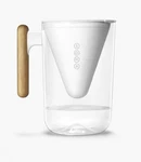 Soma 10-cup Water Filter Pitcher, White, Bamboo Handle As Shown. Fixed Price $21.84.