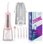 Goldant 2026 Upgrade Portable Cordless Water Flosser, 350ml Tank & Pink. Fixed Price $49.99.