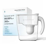Clearly Filtered No. 1 Water Pitcher For Fluoride Removes Contaminants. Fixed Price $90.00.