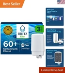 Brita Replacement Water Filter For Faucet Mount, Removes 99% Of Lead, Sink.... Fixed Price $75.21.