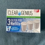 Clear Genius Filter Pod Refills, Sr-3, Box Of 3, Sealed, Free Shipping. Fixed Price $19.99.