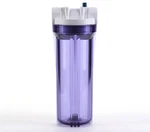 Hydronix Hf3-10clwh34pr, 10" Clear Housing With White Rib Cap For Ro & Filtra.... Fixed Price $23.97.
