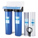 Geekpure 2 Stage Whole House Water Filter System With 20-inch Blue Housing -1npt. Fixed Price $253.52.