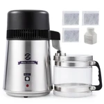 Co-z 4l Brushed Stainless Steel Countertop Distiller Machine, Home Distilled Wat. Fixed Price $121.43.