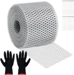Gutter Guard,leaf Filter Protection Roll With Installation Screws And Sta. Fixed Price $57.96.