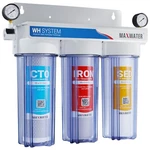 Max Water 3 Stages 10"x 2.5" 3/4" Port Whole House Iron Manganese Filter. Fixed Price $162.80.