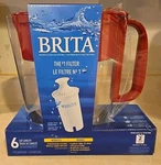 Brita 6 Cup Water Filter Pitcher & - Flip Top Lid Bpa Free Filtration. Fixed Price $24.99.