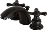 Kingston Heirloom Kb940ax - Victorian Two-handle 3-hole Deck Mount Mini-widespre. Fixed Price $110.00.