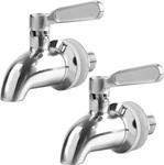 Bekith 2 Pack Beverage Dispenser Replacement Spigot, Stainless Steel Polished Fi. Fixed Price $21.75.