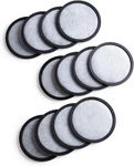 12 Pack Charcoal Water Filter Disks For All Coffee Maker Models Replacement. Fixed Price $15.33.