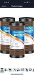 Pureplus Cto10bb-kdf Water Filter Cartridge 10"x4.5" Kdf Activated Carbon 3 Pack. Fixed Price $75.00.