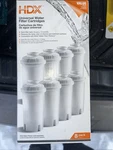 Hdx Water Pitcher Replacement Filter Cartridges Bpa Free 8-pack. Fixed Price $19.99.