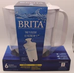 Brita Metro Water Filteration System Pitcher 6 Cup White. Fixed Price $19.99.