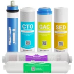 10 Stage Reverse Osmosis System Replacement Filter Set, 5 In1 Alkaline, Membrane. Fixed Price $91.25.