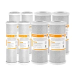 10"x4.5"/10"x2.5" Carbon Block Water Filter Cartridges Fit Whole House Ro System. Fixed Price $52.99.