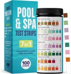 Jnw 7-in-1 Pool Test Strips, 100 Quick & Accurate Strips For Water, Sp. Fixed Price $18.99.