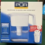 Pur Filtration Water Filter Pitcher 1/2 Gallon Capacity Cr-500. Fixed Price $19.00.