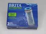 Brita Stream Pitcher Replacement Filter X3 Pack Gray Genuine Chlorine New Sealed. Fixed Price $11.95.