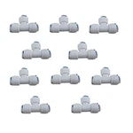 Lemoy Liimevvon 10x 1/4 Inch Tee 3 Way Tube Quick Connect Push Fit Ro Water R.... Fixed Price $13.90.
